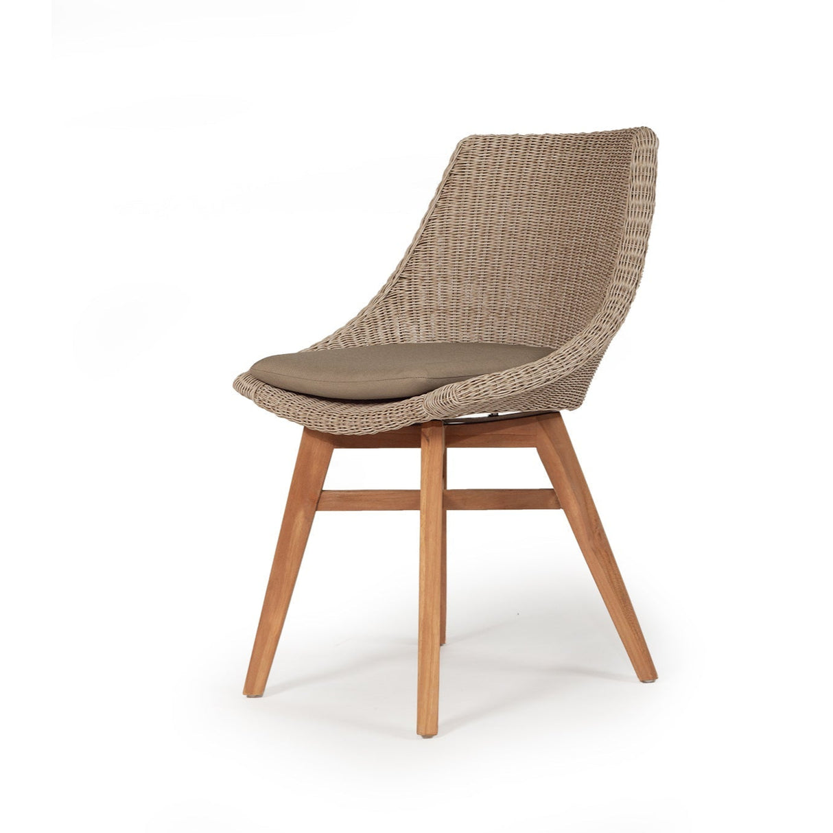 Oceana Outdoor Teak Dining Chair – Mushroom