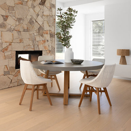 Oceana Outdoor Teak Dining Chair  – White