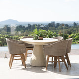 Oceanic Outdoor Teak Armchair – Mushroom