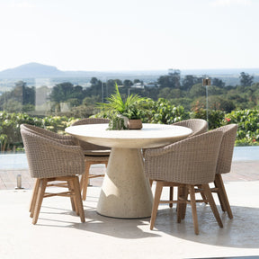 Oceanic Outdoor Teak Armchair – Mushroom