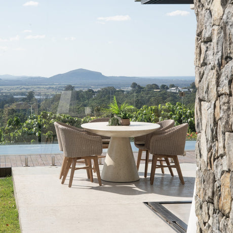 Oceanic Outdoor Teak Armchair – Mushroom