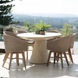 Oceanic Outdoor Teak Armchair – Mushroom