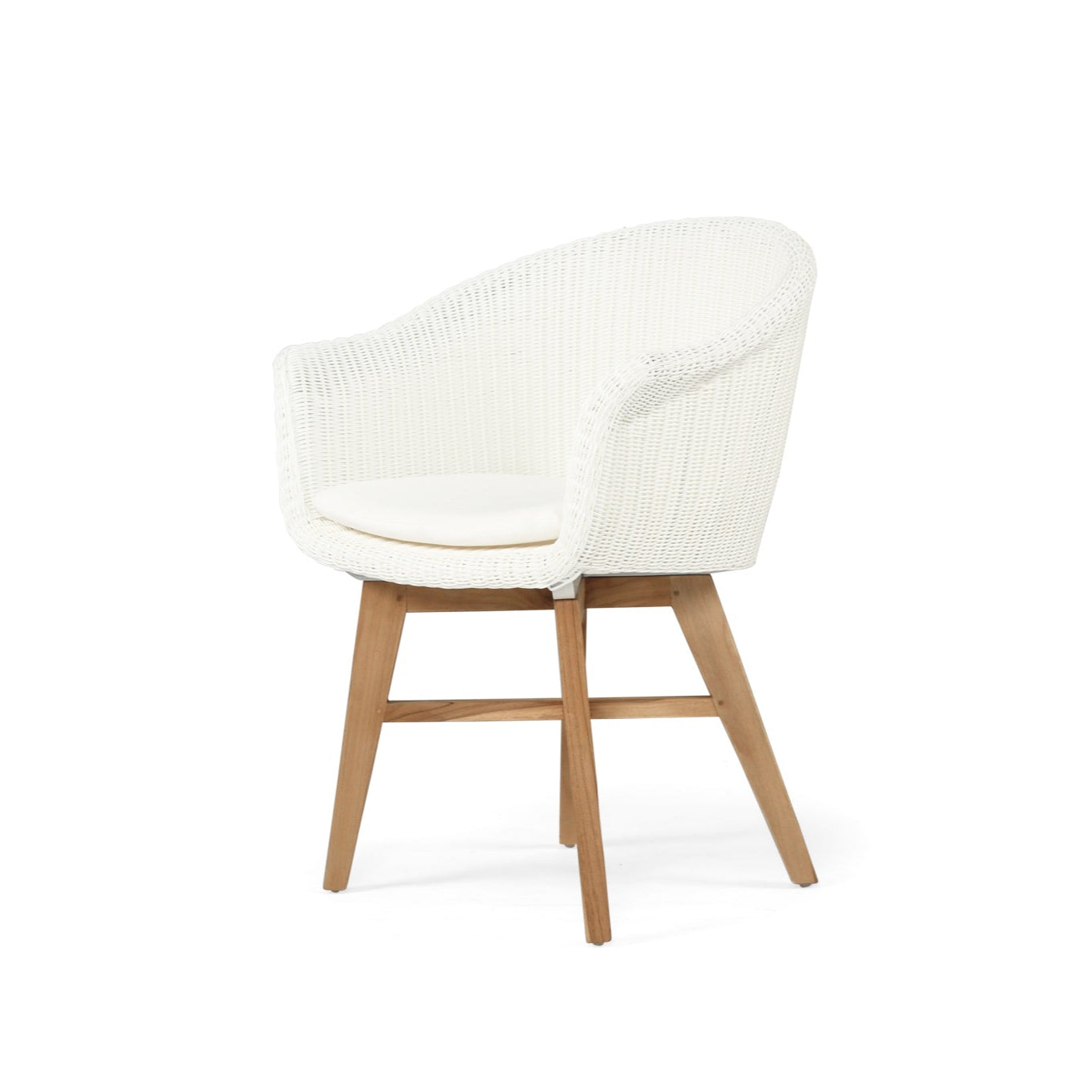 Oceanic Outdoor Teak Armchair – White
