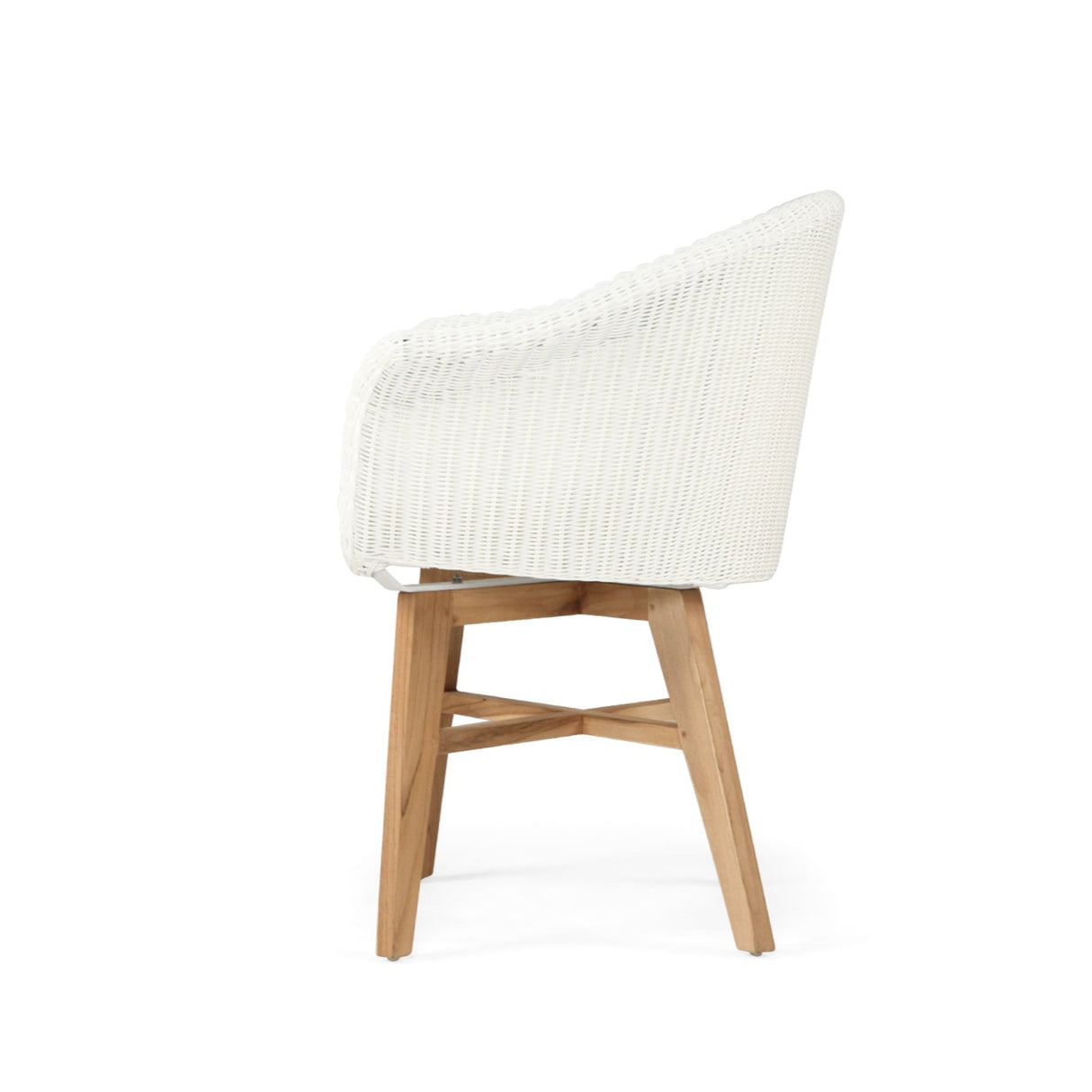 Oceanic Outdoor Teak Armchair – White