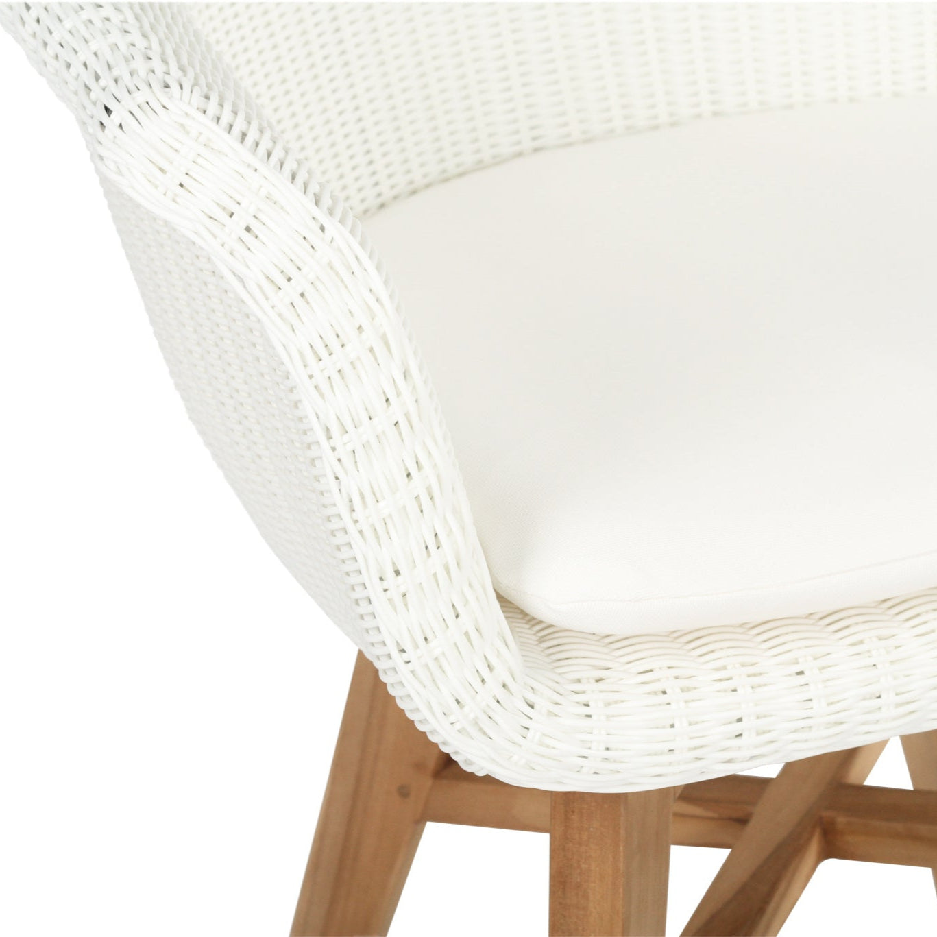 Oceanic Outdoor Teak Armchair – White