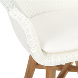 Oceanic Outdoor Teak Armchair – White