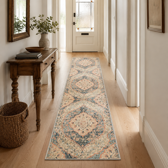 Odyssey 150 Navy Multi Runner Rug