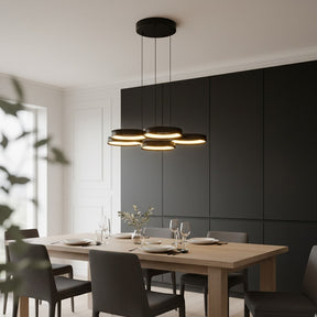 Olympus 5Lt Led Pendant Black