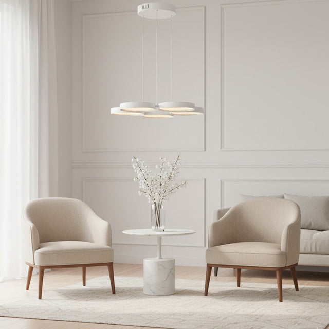 Olympus 5Lt Led Pendant White