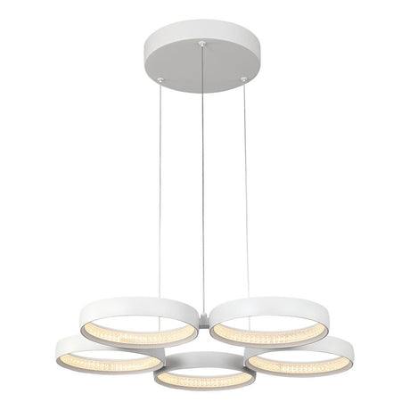 Olympus 5 Light Dimmable LED Pendant White / Tri-Colour