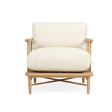 Opal American Oak Armchair - Linen Cushions