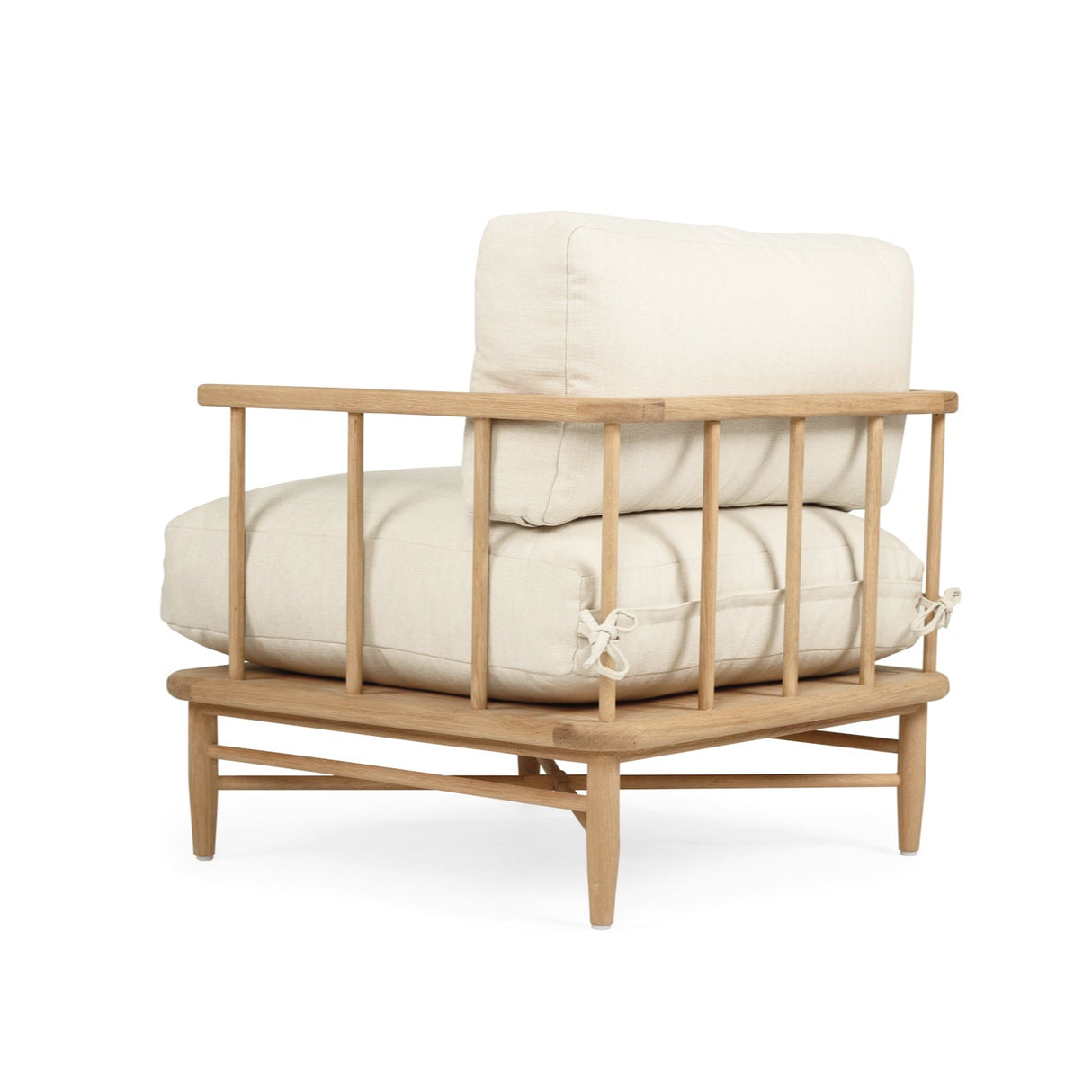 Opal American Oak Armchair - Linen Cushions