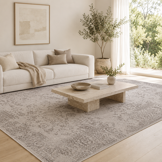 Opulence Lucy Silver Rug