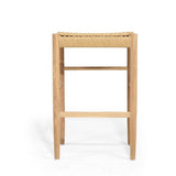 Oriana Backless American Oak Counter Stool