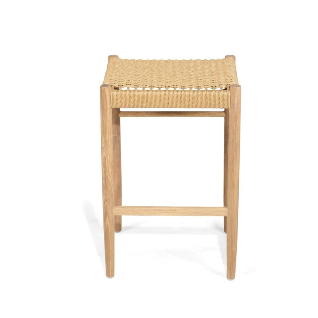 Oriana Backless American Oak Counter Stool