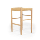 Oriana Backless American Oak Counter Stool