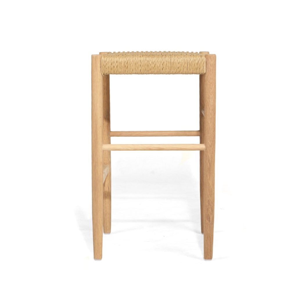 Oriana Backless American Oak Counter Stool