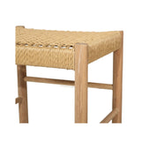 Oriana Backless American Oak Counter Stool