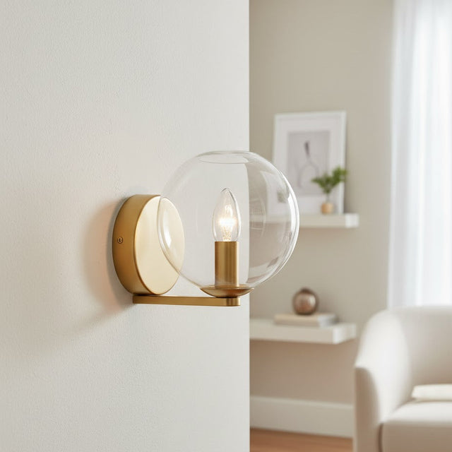 Orpheus 1Lt Wall Light Gold