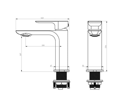 Oskar Basin Mixer=drawing