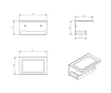 Oskar Paper Holder 187mm