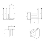 Oskar Robe Hook 59mm