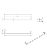 Oskar Single Towel Rail 