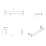 Oskar Towel Bar 300mm