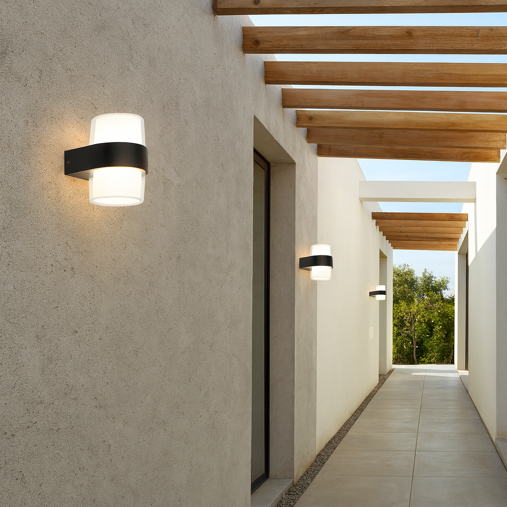 Otara Exterior Wall Light Black IP65