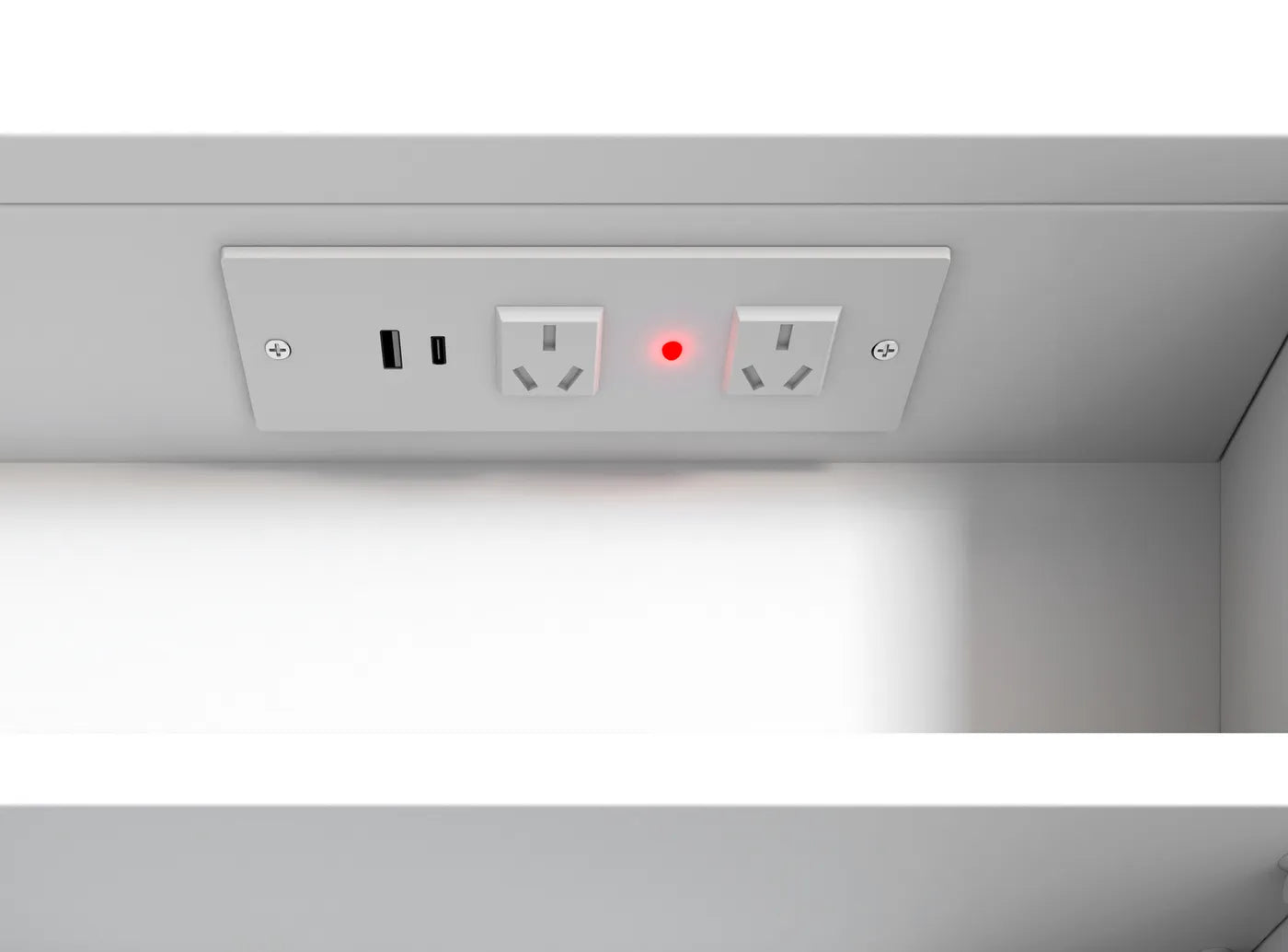 Otti LED Shaving cabinet internal electric outlet