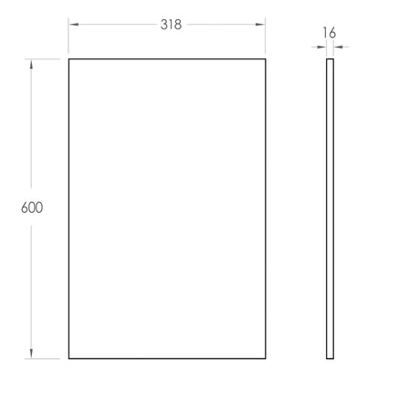 Otti Laundry Filler Panel (600x318x16)