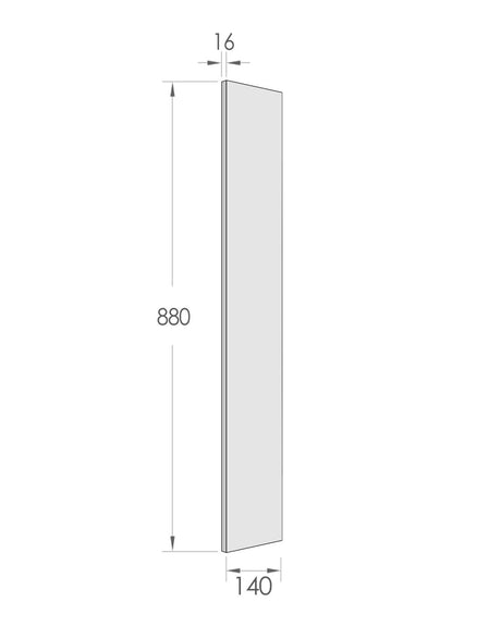 Otti Laundry Filler and Panel (880x140x16)