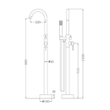 Otus Free Standing Bath Mixer