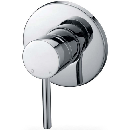 Otus Pin Handle Round Wall Mixer - Chrome