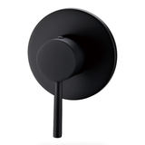 Otus Pin Handle Round Wall Mixer Matte Black