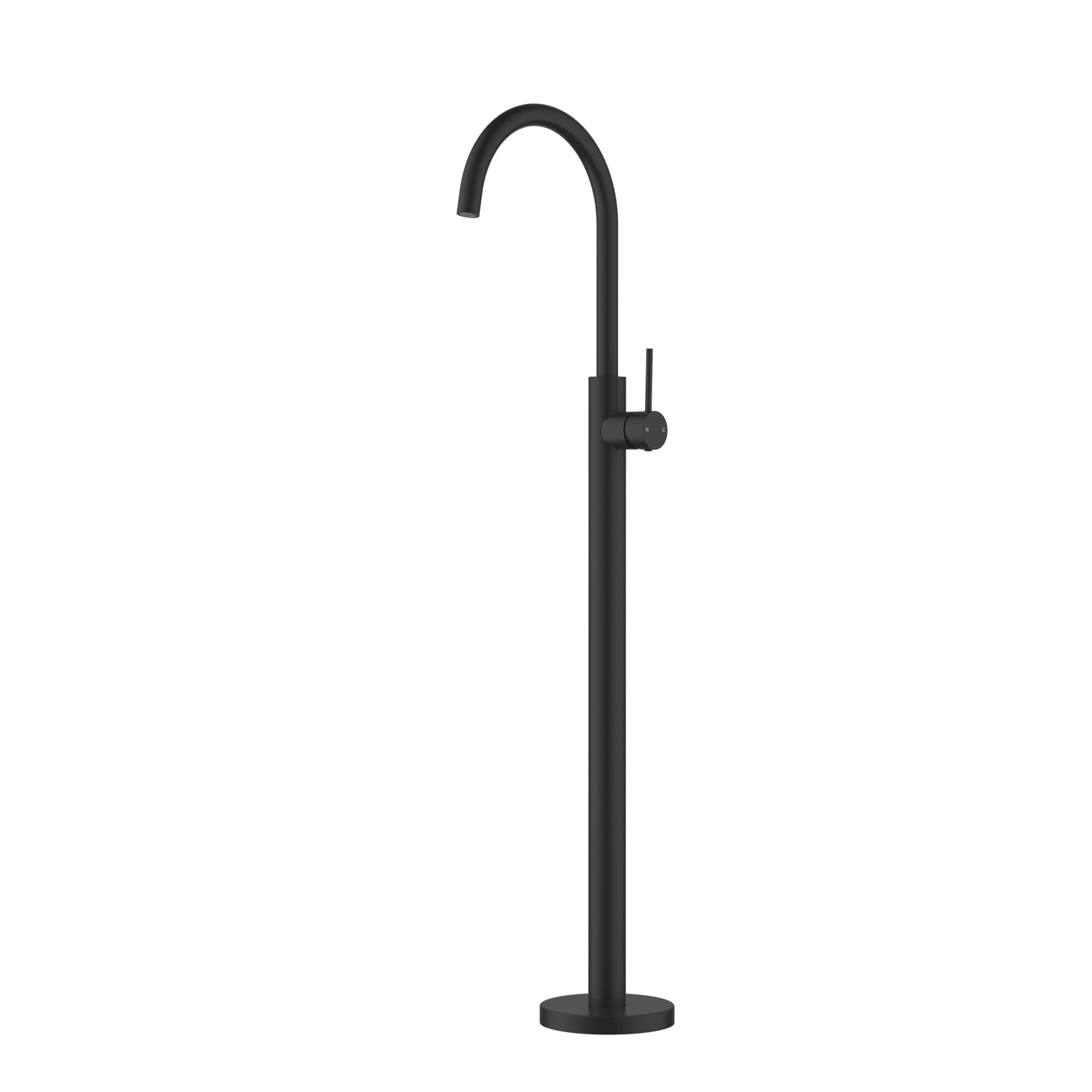 Otus Slimline Free Standing Bath Mixer Matt Bclak 