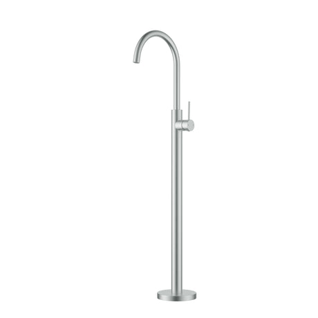 Otus Slimline Free Standing Bath Mixer Stainless Steel