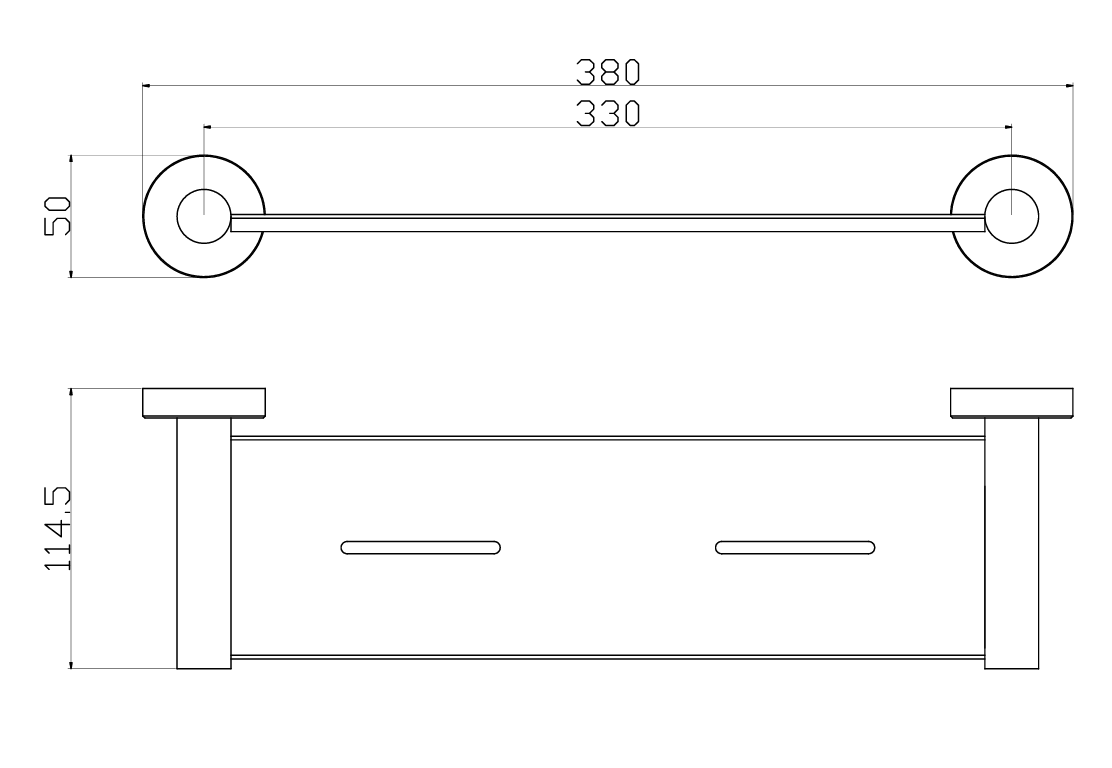 Otus Slimline SS304 Shelf Metal