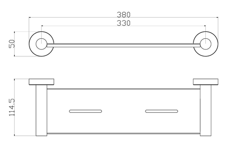 Otus Slimline SS304 Shelf Metal