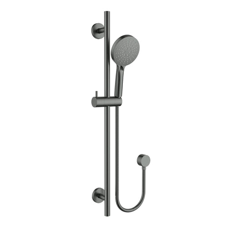 Otus Slimline Sliding Shower Set  Brushed Gun Metal