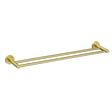 Otus Slimline Towel Rail Double 600mm Brushed Gold