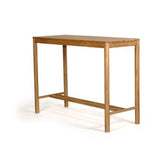 Outpost Margot Teak Bar Table _ (Slatted Top) - 1.1m
