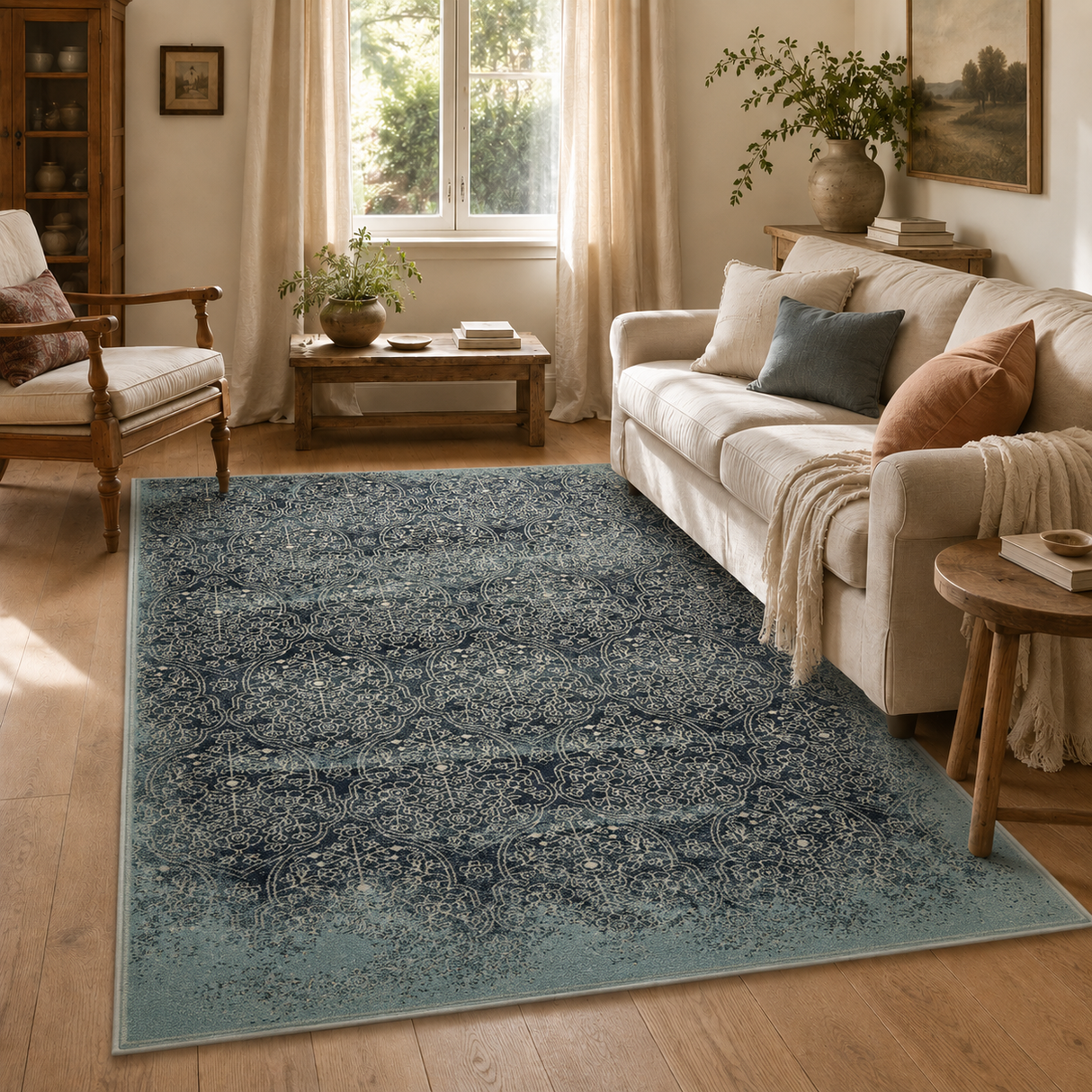Oxford Edge Denim Rug