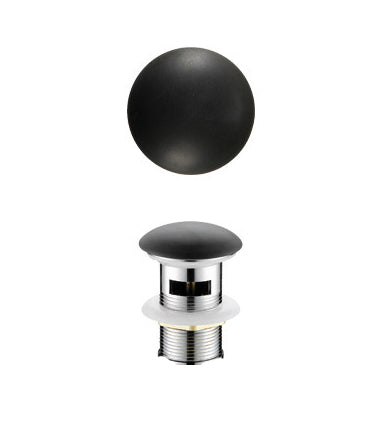 Pop Up Waste with Overflow Ceramic Matte Black