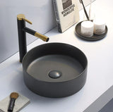 POSEIDON Dark Grey Ceramic Basin (Round: 352x352x112)