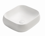 POSEIDON Matte White Ceramic Basin (Rectangle: 450x400X145)