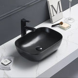 POSEIDON Matte Black Basin (Rectangle: 465x320x137)