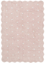 Mellow Rectangle Scalloped Kids Rug Blush Pink: New Arrival