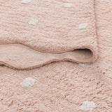 Mellow Rectangle Scalloped Kids Rug Blush Pink: New Arrival