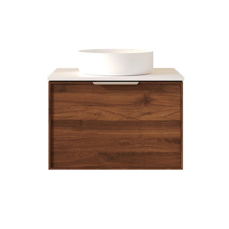 PARIS Wall Hung Vanity Walnut Woodmatt 